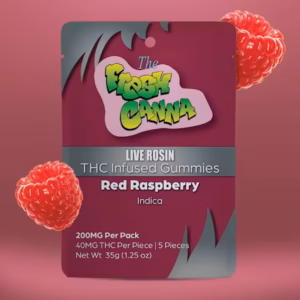 Fresh Canna - Red Raspberry Rosin Gummies 200MG (5x40MG)
