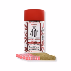 STIIIZY 40'S INFUSED PRE-ROLLS 5 PACK - 2.5G
