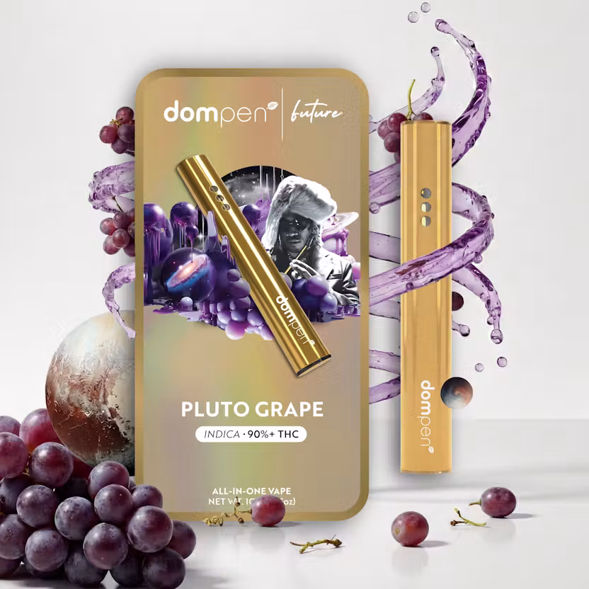 Dompen x Future Pluto Grape All-in-One 1G indica cannabis vape