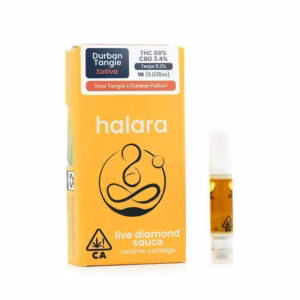 Halara Durban Tangie Live Diamond Sauce Cartridge 1g