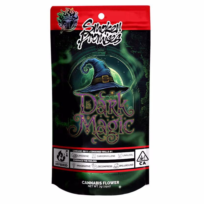 Smoken Promises Dark Magic Indoor Flower 7G premium indoor hybrid cannabis flower