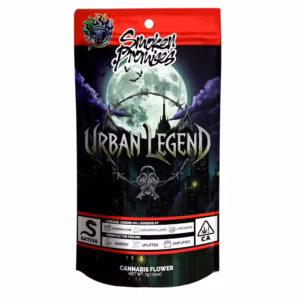 Smoken Promises Urban Legend Flower 7G premium hybrid cannabis flower package