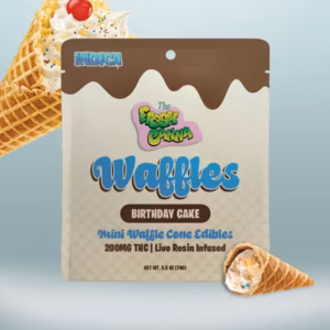 Fresh Canna 200mg Live Resin Mini Waffle Cones – 20mg THC